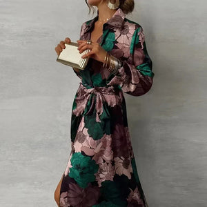 Elegant Maxi Dress with Belt