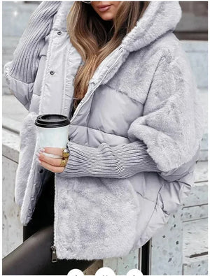 Women’s Oversized Faux Fur Puffer Jacket
