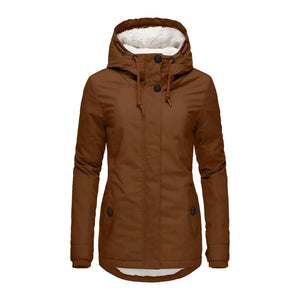 Women's Waterproof Winter Coat with Hood and Longline Design