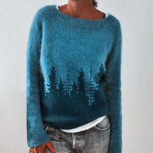 Cozy Knit Sweater with Fair Isle Pattern