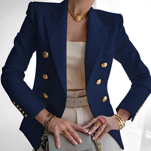 Women's Tailored Double-Breasted Blazer