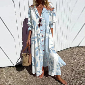 Women’s Floral Print Boho Maxi Dress