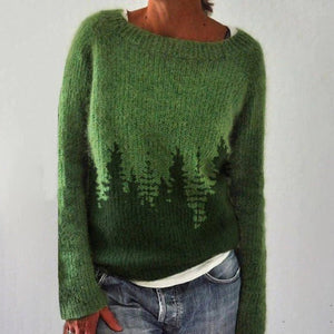 Cozy Knit Sweater with Fair Isle Pattern