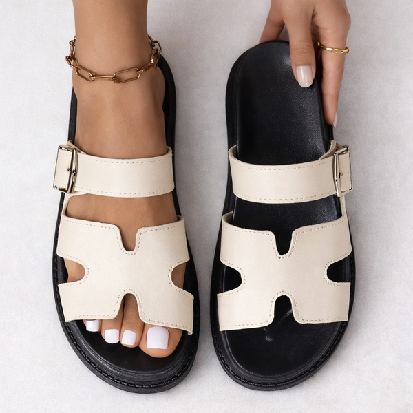 Women's Platform Slide Sandals with Chunky Sole