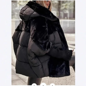 Women’s Oversized Faux Fur Puffer Jacket