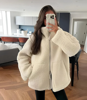 Cozy Sherpa Teddy Jacket for Women