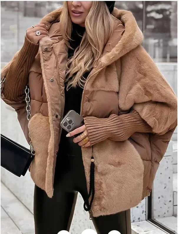 Women’s Oversized Faux Fur Puffer Jacket