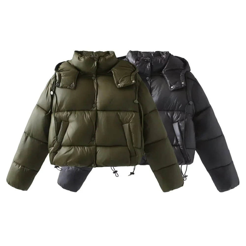 Waterproof Women’s Puffer Jacket Hooded