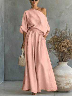 Women’s Elegant Off-Shoulder Maxi Dress