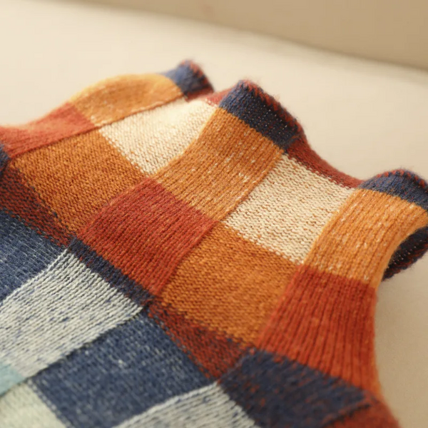 Color Block Knit Sweater for Women