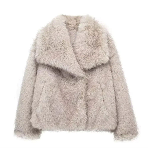 Women's Faux Fur Cropped Jacket