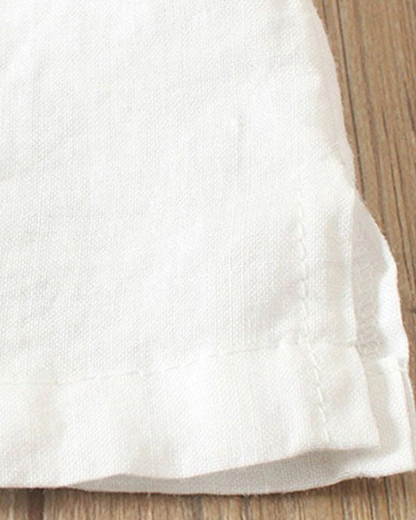 Women's Casual Button Detail Short Sleeve Blouse