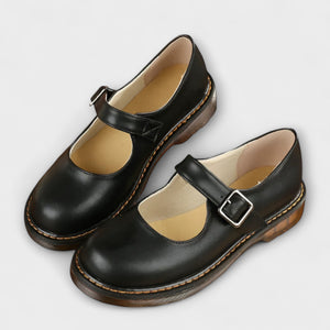 Women’s Buckle Strap Vintage Mary Jane Shoes