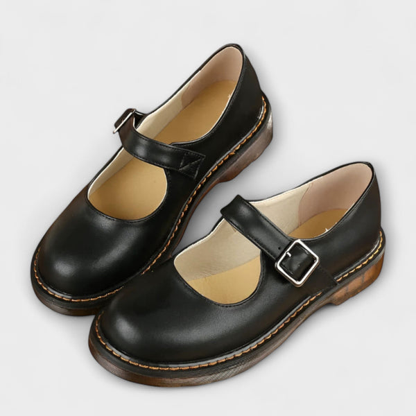 Women’s Buckle Strap Vintage Mary Jane Shoes