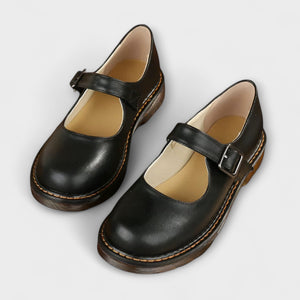 Women’s Buckle Strap Vintage Mary Jane Shoes