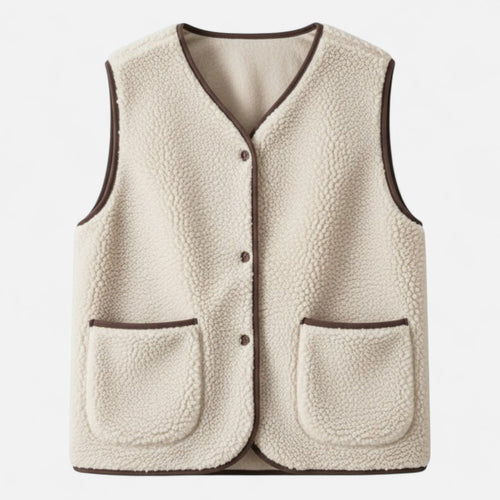 Luxurious Women’s Cashmere-Blend Plush Vest