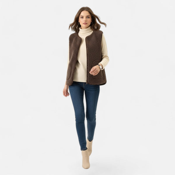Luxurious Women’s Cashmere-Blend Plush Vest