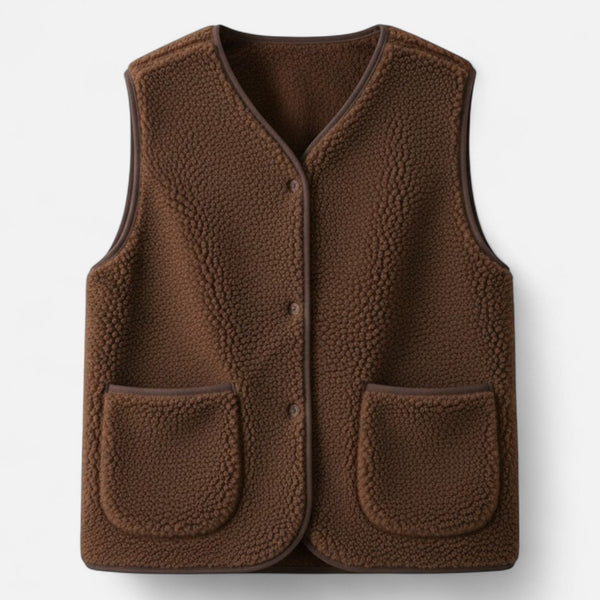 Luxurious Women’s Cashmere-Blend Plush Vest