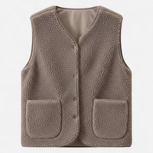 Luxurious Women’s Cashmere-Blend Plush Vest