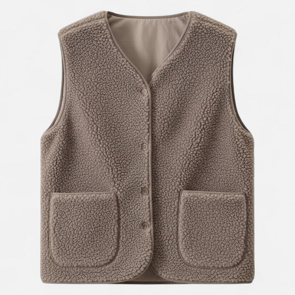 Luxurious Women’s Cashmere-Blend Plush Vest