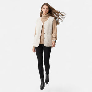 Luxurious Women’s Cashmere-Blend Plush Vest