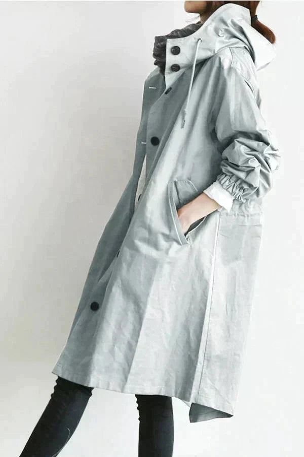 Women’s Oversized Hooded Longline Coat