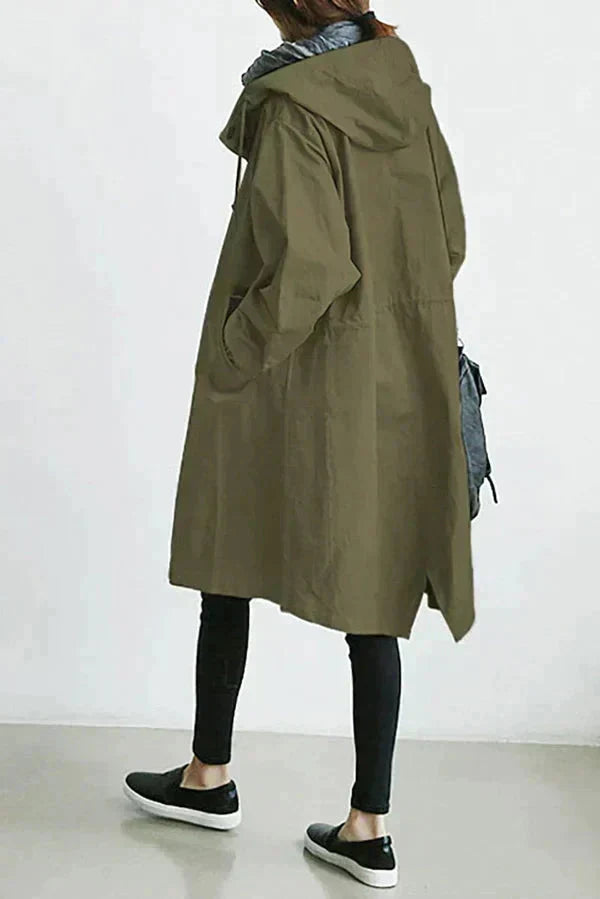 Women’s Oversized Hooded Longline Coat