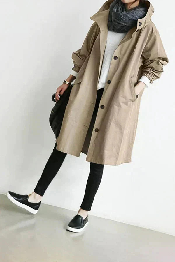 Women’s Oversized Hooded Longline Coat