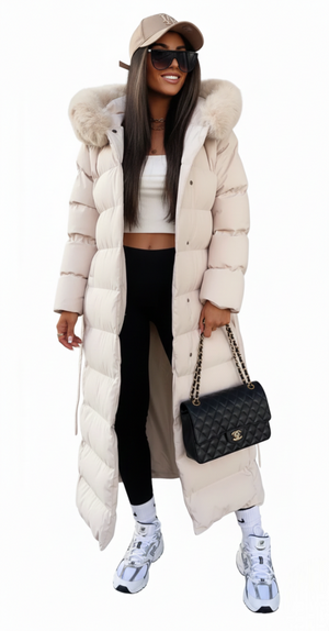 Women’s Long Hooded Puffer Winter Coat