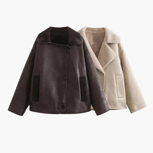 Chaqueta casual de invierno forrada y mullida