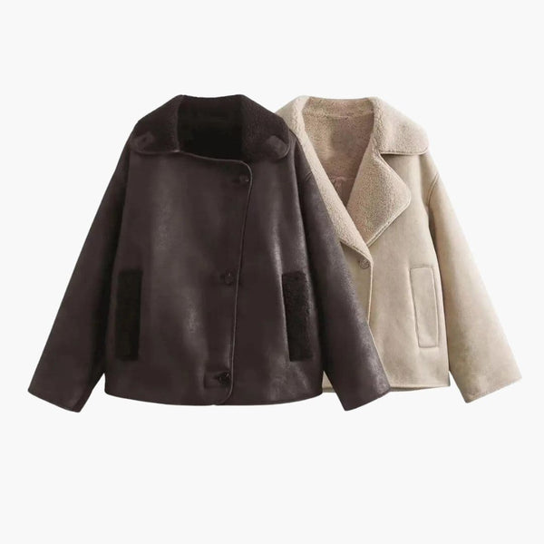 Chaqueta casual de invierno forrada y mullida