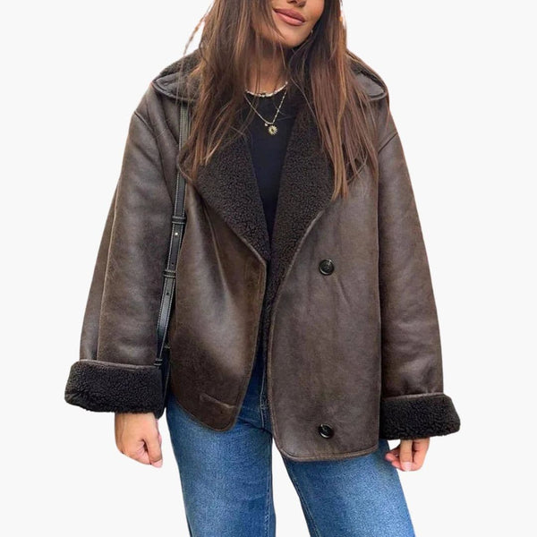 Chaqueta casual de invierno forrada y mullida