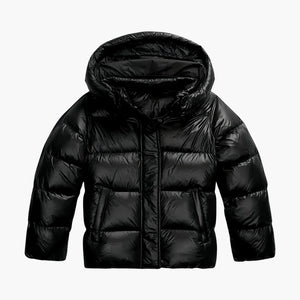 Women's Quilted Puffer Jacket with Hood