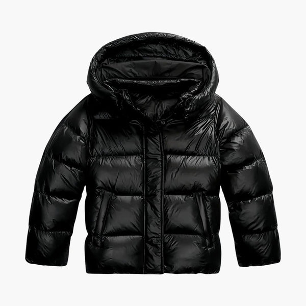 Women's Quilted Puffer Jacket with Hood