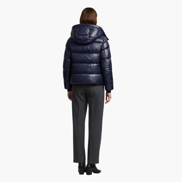 Women's Quilted Puffer Jacket with Hood