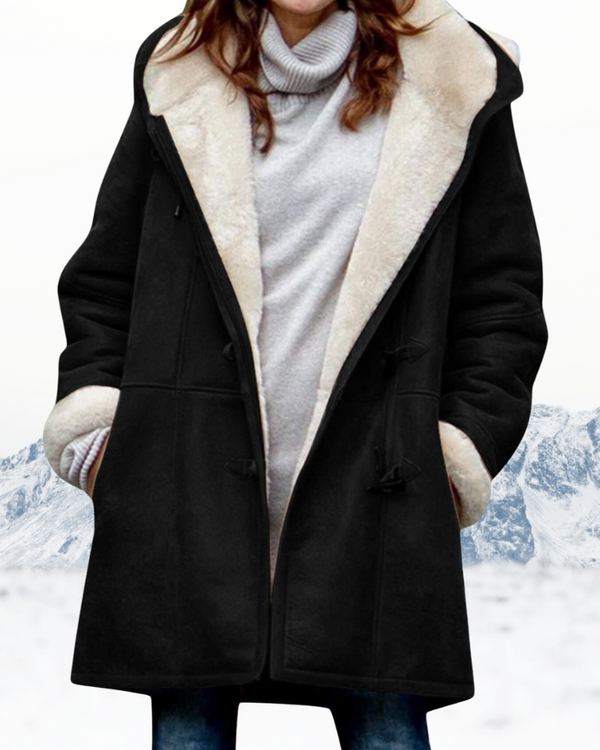 Women's Mid-Length Hooded Winter Coat Jacket
