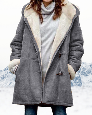Women's Mid-Length Hooded Winter Coat Jacket