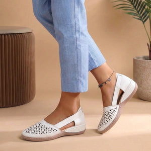 Breathable Cut-Out Loafers for Walking Comfort