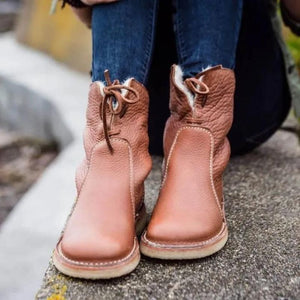 Cozy Lined Ankle Boots Warm Winter Boots for Women