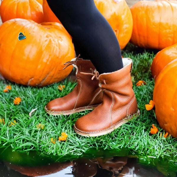 Cozy Lined Ankle Boots Warm Winter Boots for Women