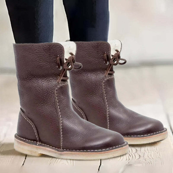 Cozy Lined Ankle Boots Warm Winter Boots for Women