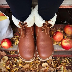 Cozy Lined Ankle Boots Warm Winter Boots for Women