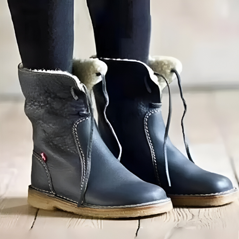 Cozy Lined Ankle Boots Warm Winter Boots for Women