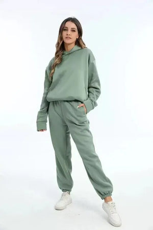 Conjunto de sudadera oversize y pantalones jogger para mujer