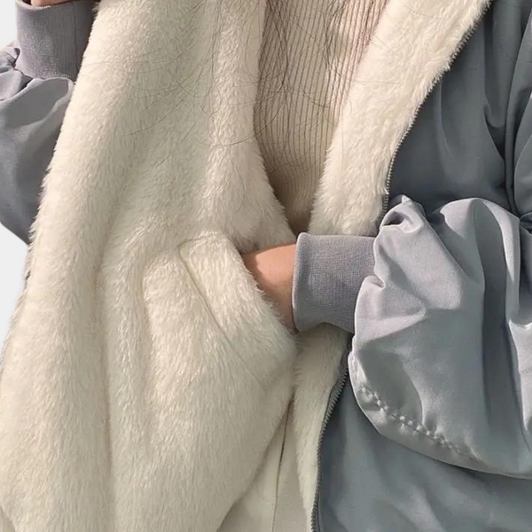 Women’s Oversized Hooded Jacket Cozy Winter Outerwear