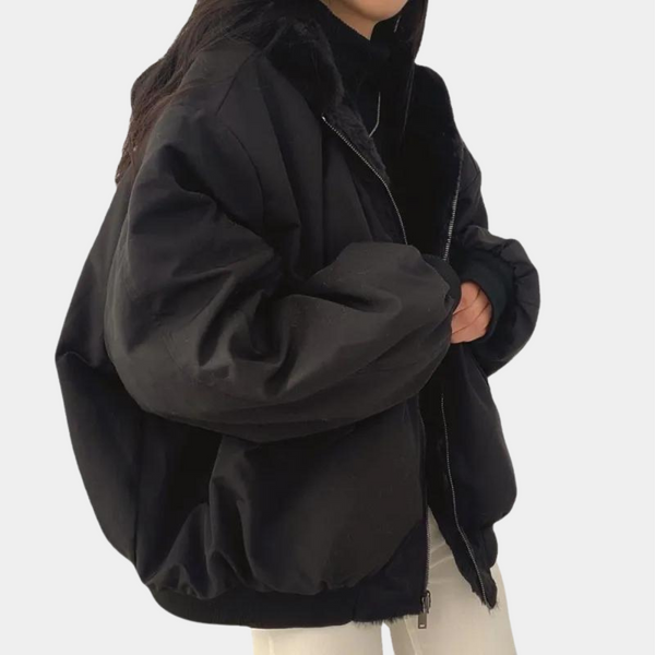 Women’s Oversized Hooded Jacket Cozy Winter Outerwear