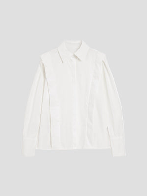 Elegant Women's Square Neck Button Down Shirt