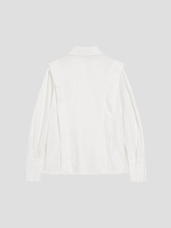 Elegant Women's Square Neck Button Down Shirt