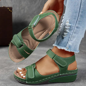 Sandalias de plataforma con cuña para mujer y soporte para el arco del pie