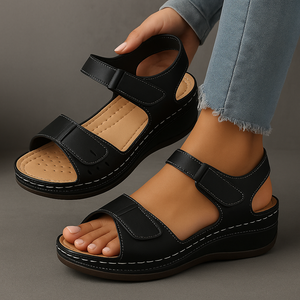 Sandalias de plataforma con cuña para mujer y soporte para el arco del pie